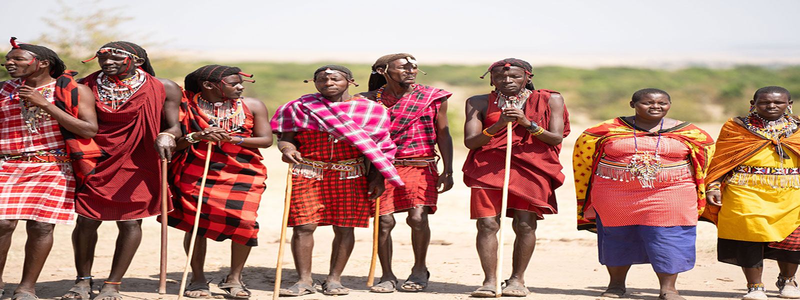 Maasai community in the Maasai Mara National Reserve