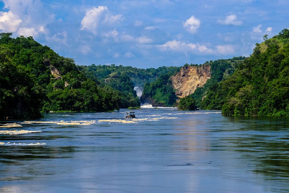 The Victoria Nile flowing through Murchison Falls National Park